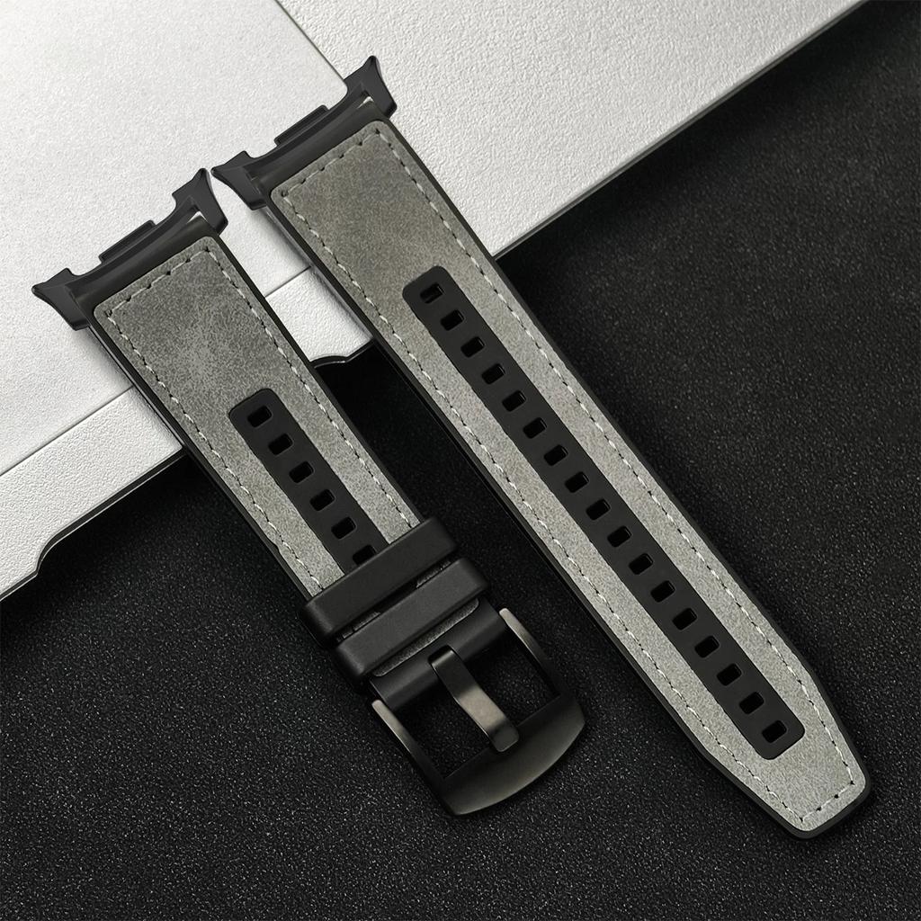 Bracelet en Cuir Silicone Pour Samsung Galaxy Watch 8/8 Classic 40mm 44mm 46mm Bracelet de Sport Pour Galaxy Watch Ultra 2025 47mm
