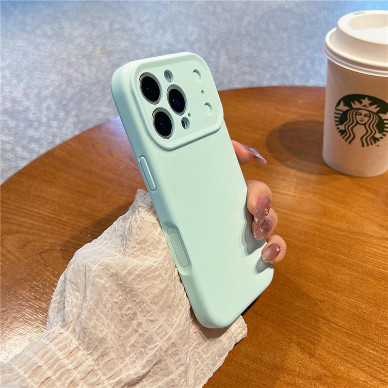 Active Touch Camera Button Matte Liquid Silicone Case For iPhone 17Air 17 17Pro 17Pro Max Neon Color Lens Protection Back Cover