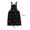 Cross Back Cooking Apron Breathable Retro Cotton Embroidered Bib Apron for
