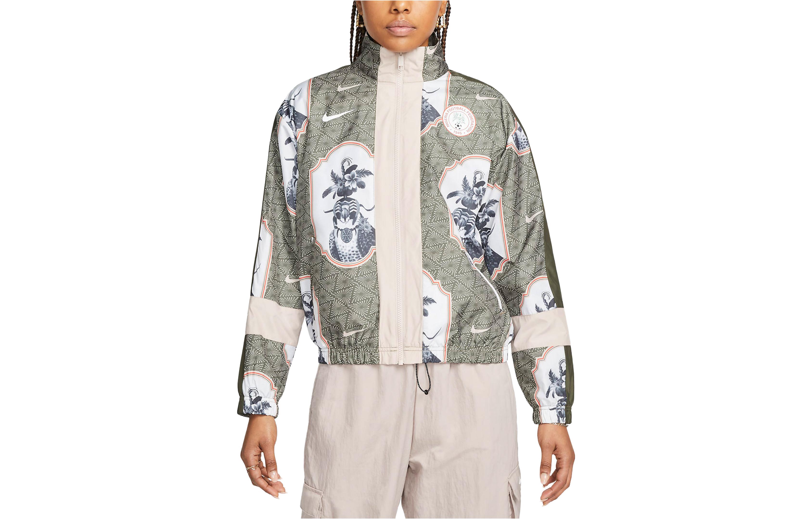

Nike Jackets Women s Khaki Stand Collar Moderate Other DV1943-325 XL