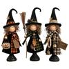 Fall Tabletop Wooden Scarecrow Decor Set Rustic Autumn Harvest Figurine Shelf Mantel Entryway Accent