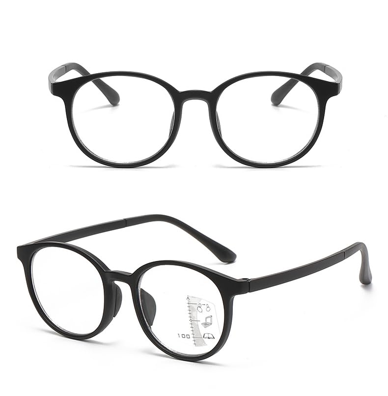 Progressive Multifocal Reading Glasses That Are Resistant To Strong Sunlight and Harmful and Do Not Change Color Under Artificial Light or Indoors