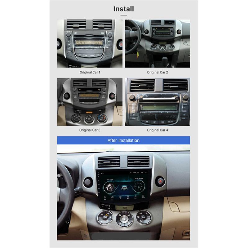 9 Android 8.1 Car Stereo Radio Gps Fm Head Unit 1+16G For Toyota Rav4 2007-2013