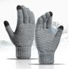 Women's Men's Warm Winter Touch Screen Gloves Stretch Knitted Mittens Full Finger Guantánamo Women's Crochet Gloves
