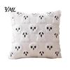 Soft Plush Ghost Decor Pumpkin Cushion Cover, Halloween Throw Pillow 18 X Inch Theme Indoor Cute Case for Spooky Season, Cozy Fall Home Decorative