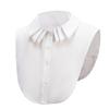 Layered Faux Collar Chiffon Removeable Collar Decorative Neckwear For Business Outfit And Casual Clothing Enhancer