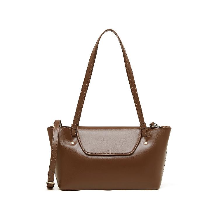 2025 Новый Стиль Элегантная Сумка Кроссбоди Большая Вместимость Подмышечная Кожа Растительного Дублирования Женская Корейская Мода Универсальная Сумка на Плечо