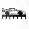Functional Black Automotive Key Hooks Metal Wall Mounting Car Key Holder Easy Installation Metal Car Key Hooks Home Organization