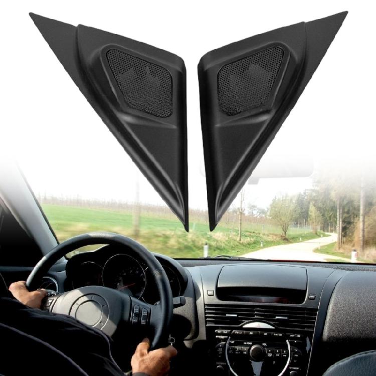 2 Stück Auto Tür Lautsprecher A-Säule Abdeckung Verkleidung Hochtöner Panel Keine Modifikation Erforderlich Einfache Installation für Auto Innenraum