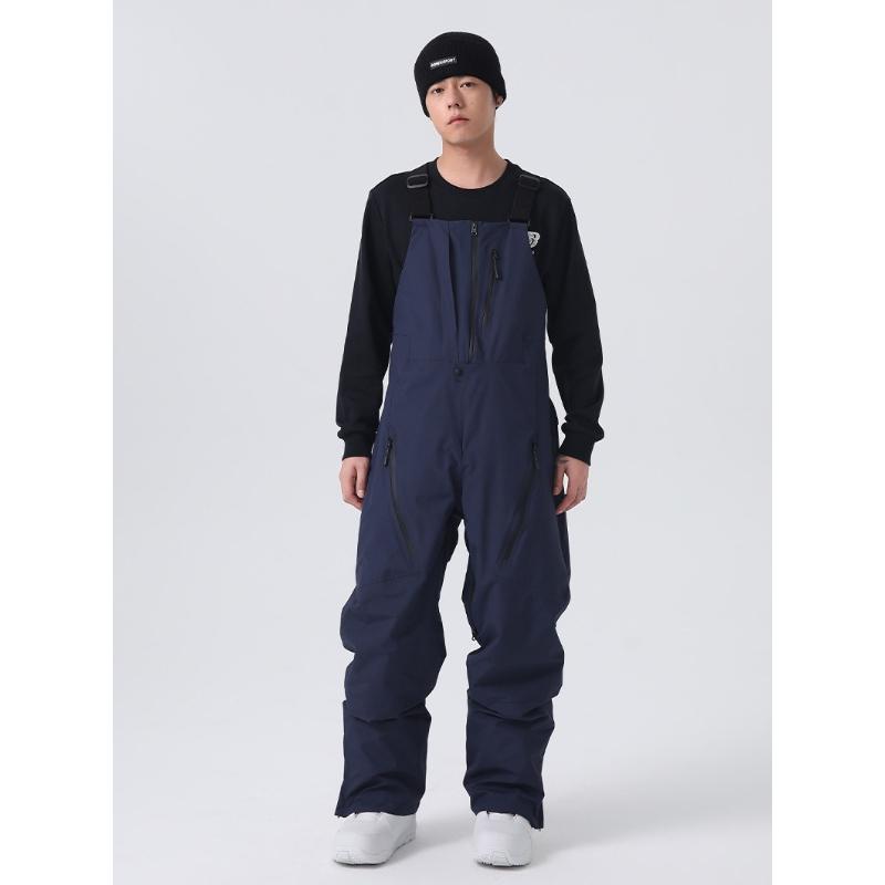 Ski Bibs for Women and Men Breathable Loose Fit Skiing Snow Bibs Pants Waterproof Snowboarding Pants Insulated Winter Outdoor Snowboard Overalls