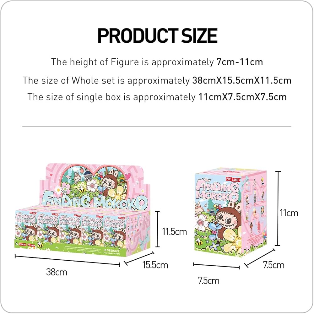 Pop Mart Finding Mokoko Series Blind Box Figure Premium PVC Toy Original Character 1 Piece