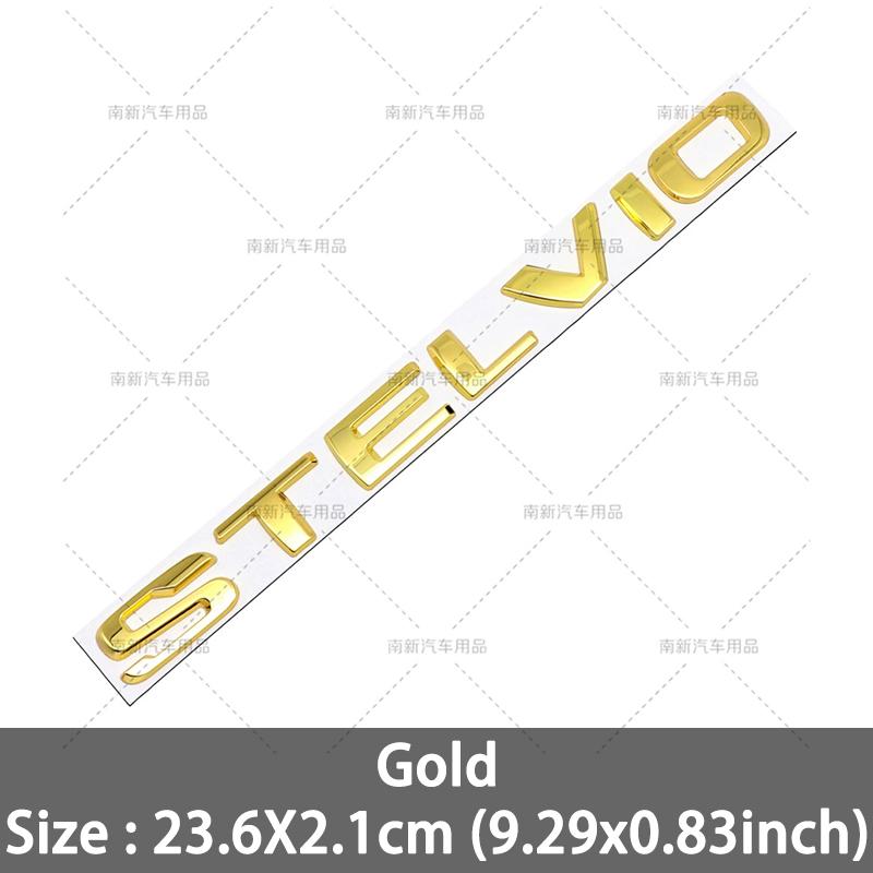 BEZO1 3D Metal Q2 Q4 Letter Badge Rear Giulia Stelvio Trunk Emblem Car Stickers For Alfa Romeo Giulia Stelvio Car Styling Accessories