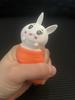 2pcs Squishy Carrot Rabbit Squeeze Telescopic Toys Kids Children's Radish Rabbit Cup Pinch Music Toy Creative Stress Relief Gift