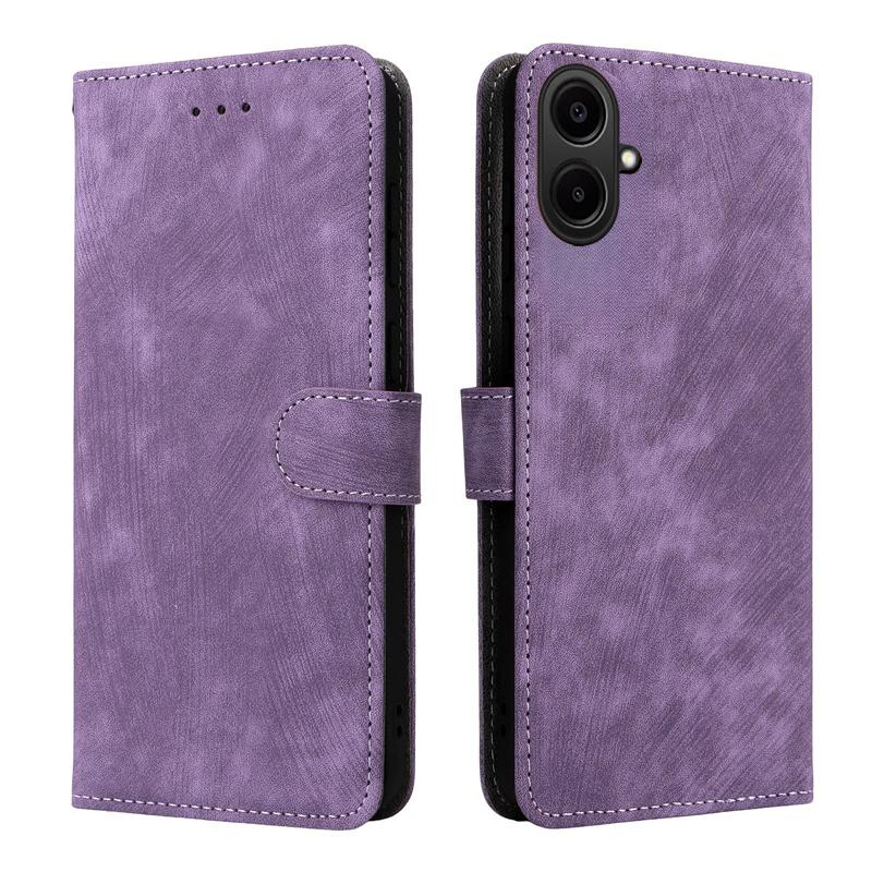 For Samsung Galaxy A07 / A07S / A08 / A18 Flip Case RFID tection Dual-Layer Card Slot Soft Silicone External Leather Stand Holder Flip Cover