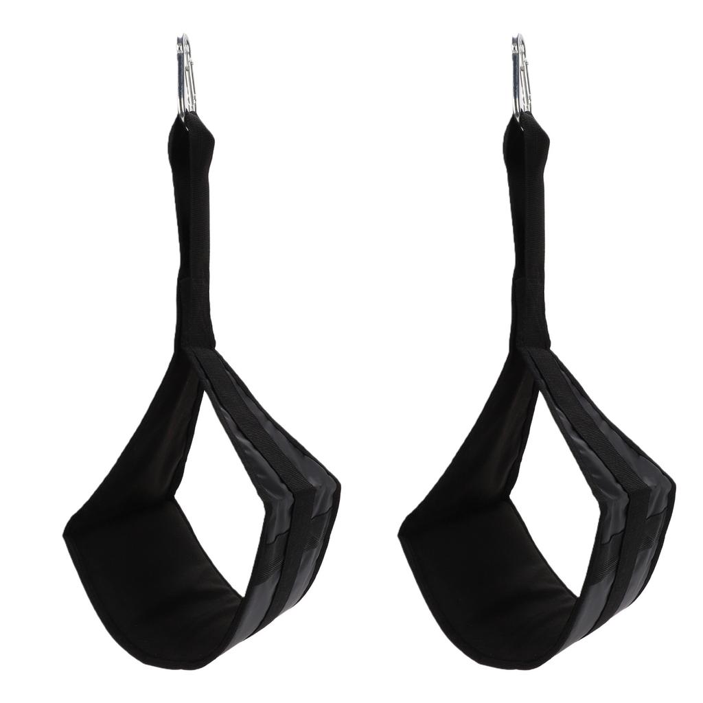 2Pcs Fitness Hanging AB Straps Hang Bar Strap for Pull Up Bar Core Strength Training with 2 Hooks