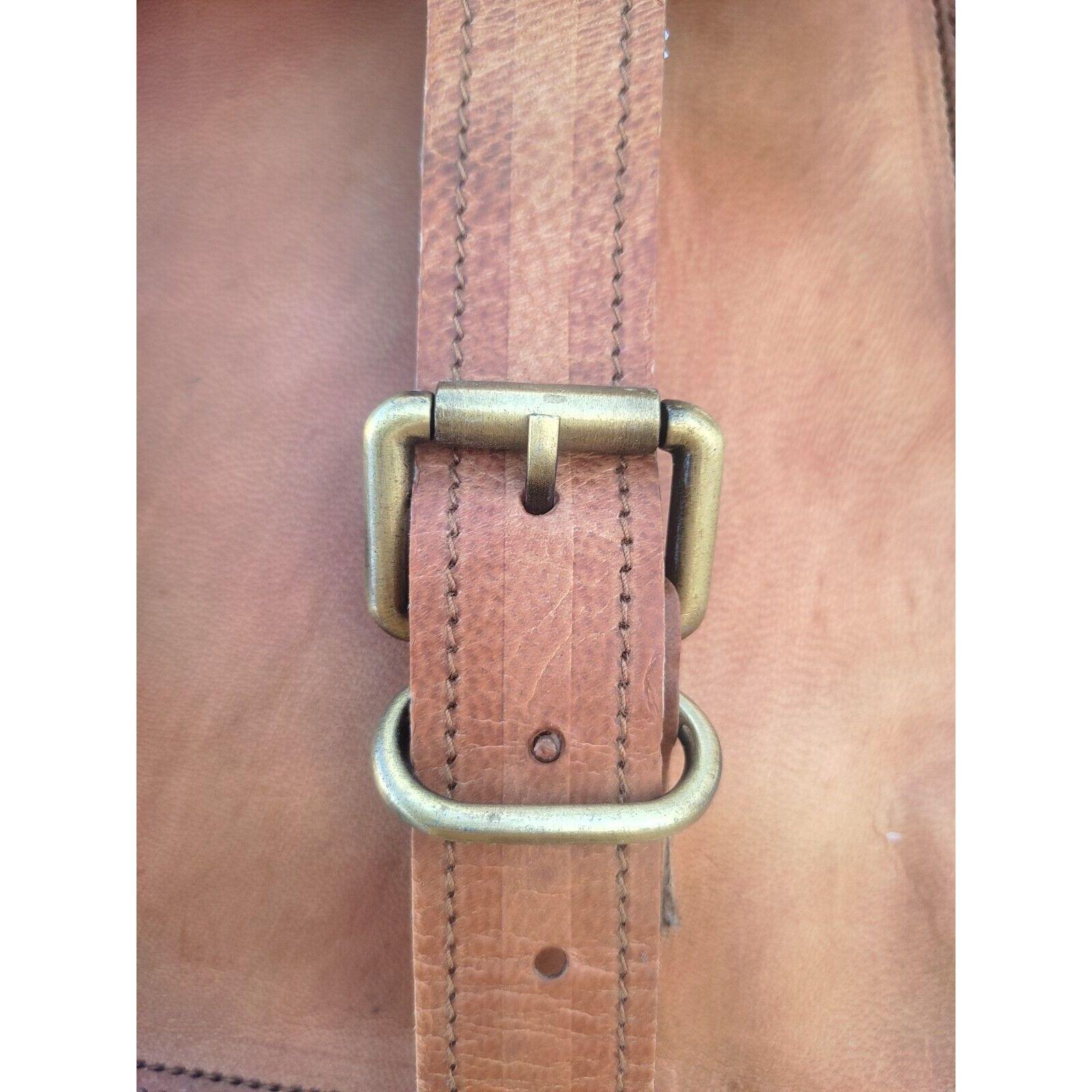 Мужская офисная сумка для ноутбука ручной работы из натуральной козьей кожи в стиле ретро — фото 3