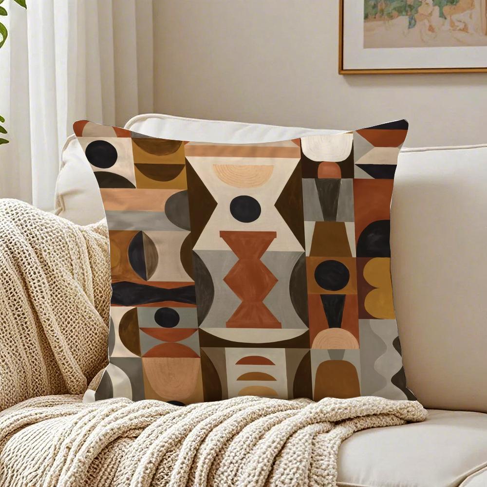 Minimal Modern Art RReduced Geometry Cushion Cover Pillowcase Antidustmite living Room Sofa Decor Cushion Room