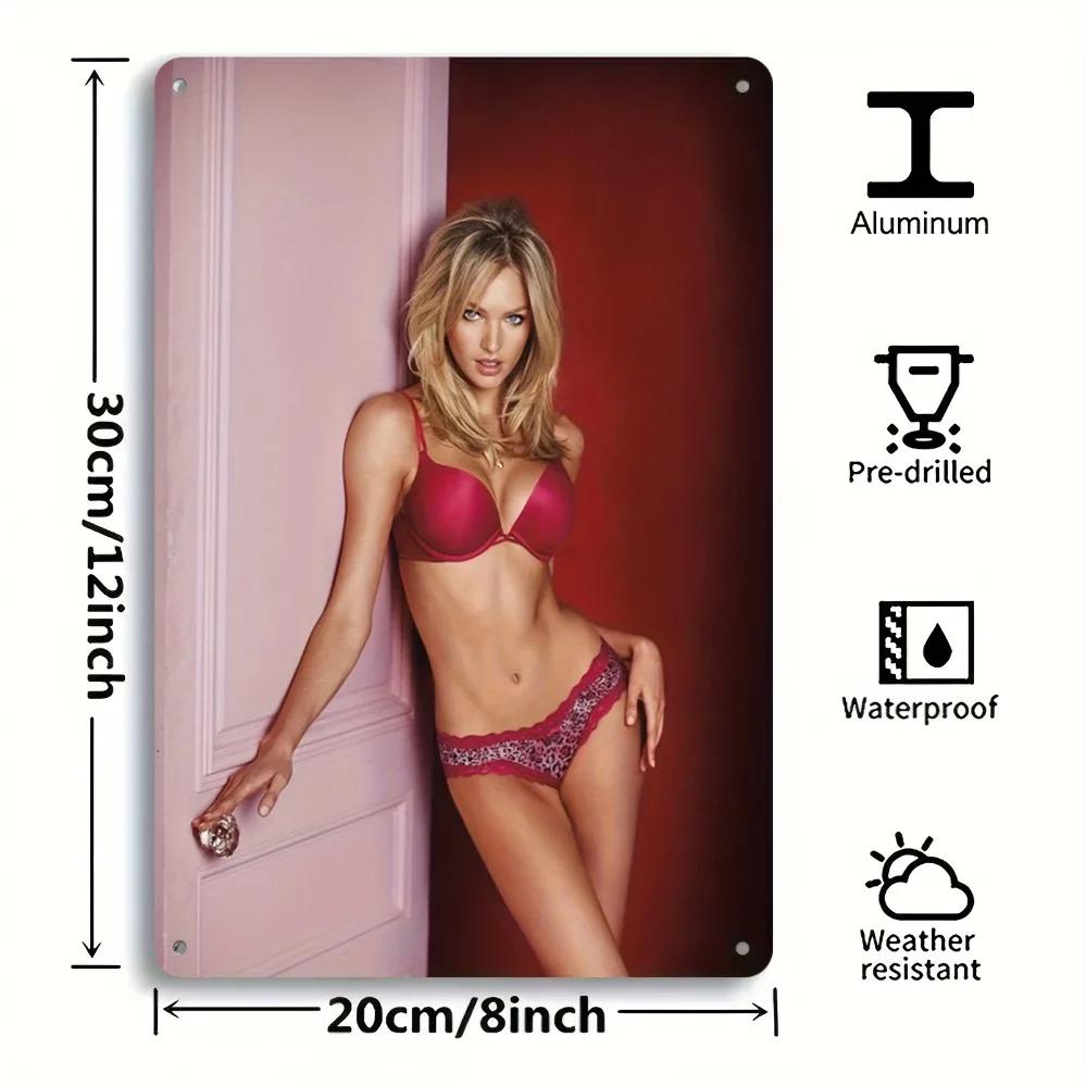 Swanepoel Retro Metal Wall Art 8x12 Inch - Cardi B Blonde Poster Aluminum Print for Home Office Decor