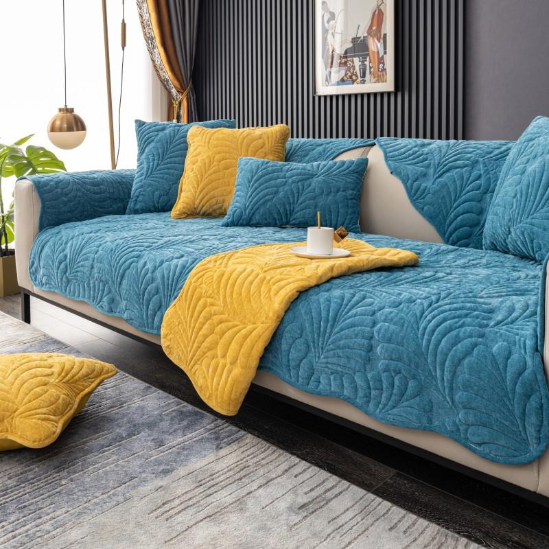 Sofa Cushion Universal In All Seasons  New Light Luxury High-End Seat Cushion Non-Slip Leather Sofa Special Cover Cover Cloth