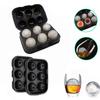 Grids Chocolate Ice Cream Whisky Ice Hockey Mold Ice Ball Cube Tray Party Bar Supply Silicone Mould