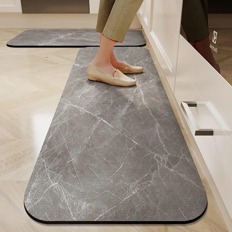 Kitchen Floor Mat Bathroom Absorbent Carpets Non-slip Anti-Fatigue Washable Bedroom Long Strip Soft Rug Home Entrance Doormat