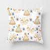 Christmas Golden Series Festive Decoration Pillowcase Home Sofa Car Pillow Cushion