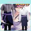 Naruto Uchiha Sasuke Komplettes Outfit Weißes Cosplay-Kostüm mit Reißverschluss für Rollenspiele Geschenk