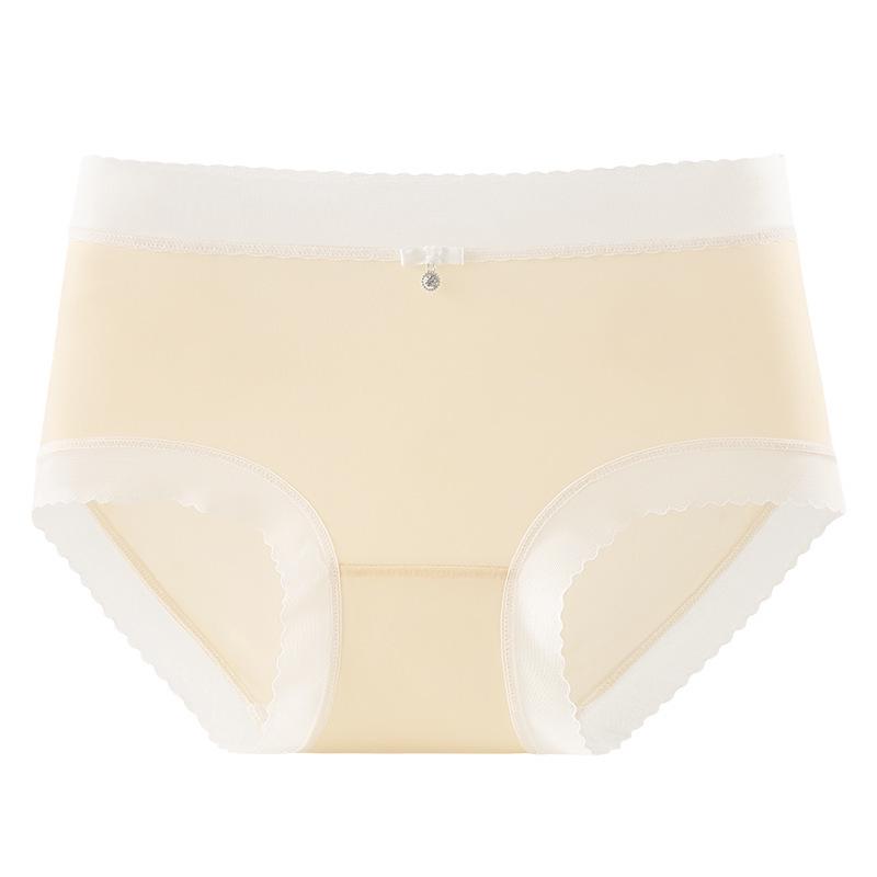 Women's Mid-Waist Comfortable Breathable Panties with PLA Fiber Crotch