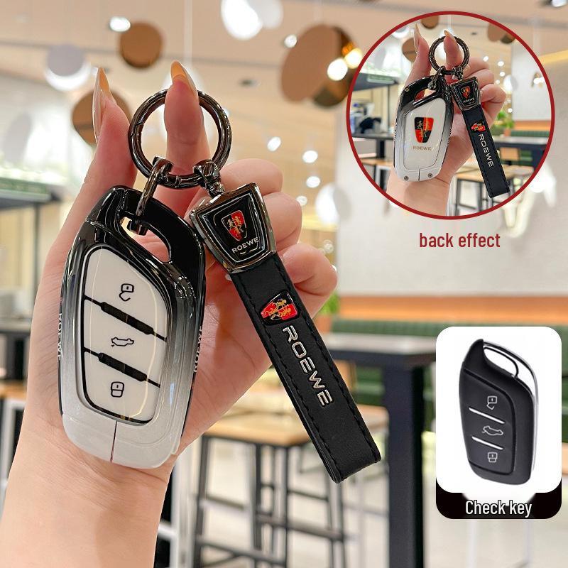 Roewe RX5 Plus Key Case for i5, i6 Max, d7, CLEVER, RX3, iMax8, EI - Metal Car Shell for New Models