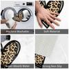 Vintage Leopard Heart Print Doormat Kitchen Entrance Home Floor Mat Anti-slip Carpet Rug for Bedroom Footpad Mats