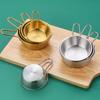 Metal Salad Bowls Rice Wine Bowl Condiment Containers Restaurant Seasoning Bowl for Mixing Cooking Baking Prepping