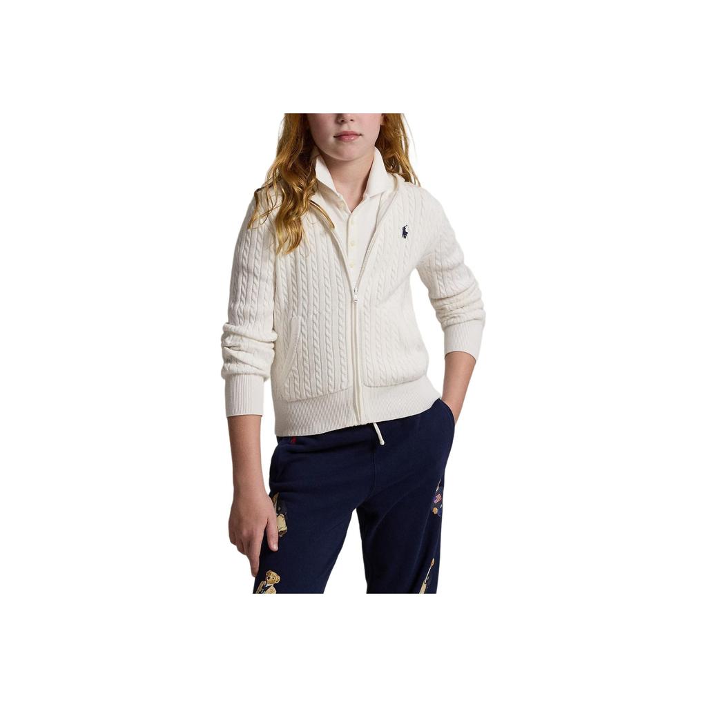 Polo Ralph Lauren Mini Cotton Hooded Zip Long Sleeve Sweater FW25 Kids sweater 313916533-017