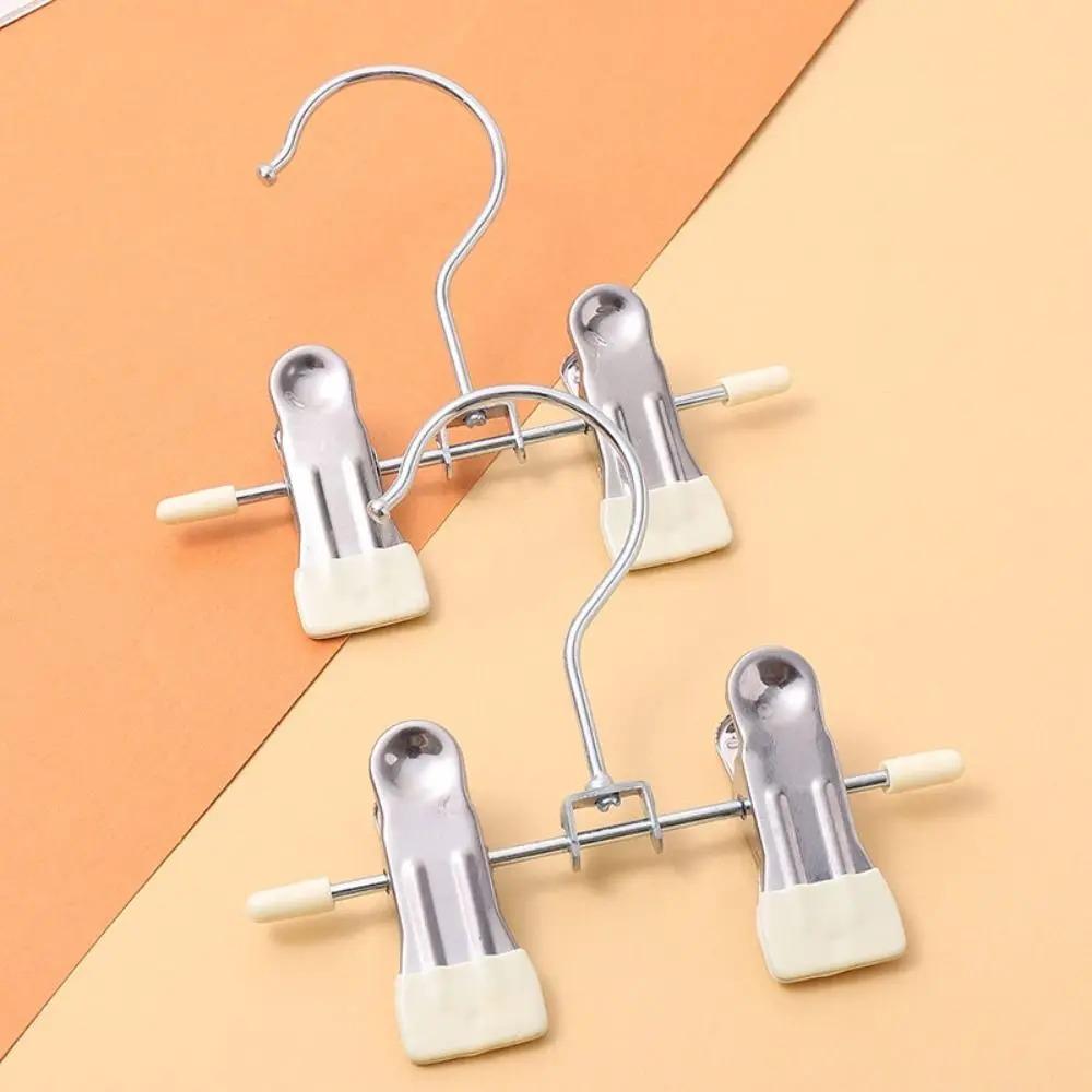 30pcs 360° Rotatable Clothes Drying Hanger Windproof Double Clip Pants Hanger Adjustable Multi-Function Clothes Clips