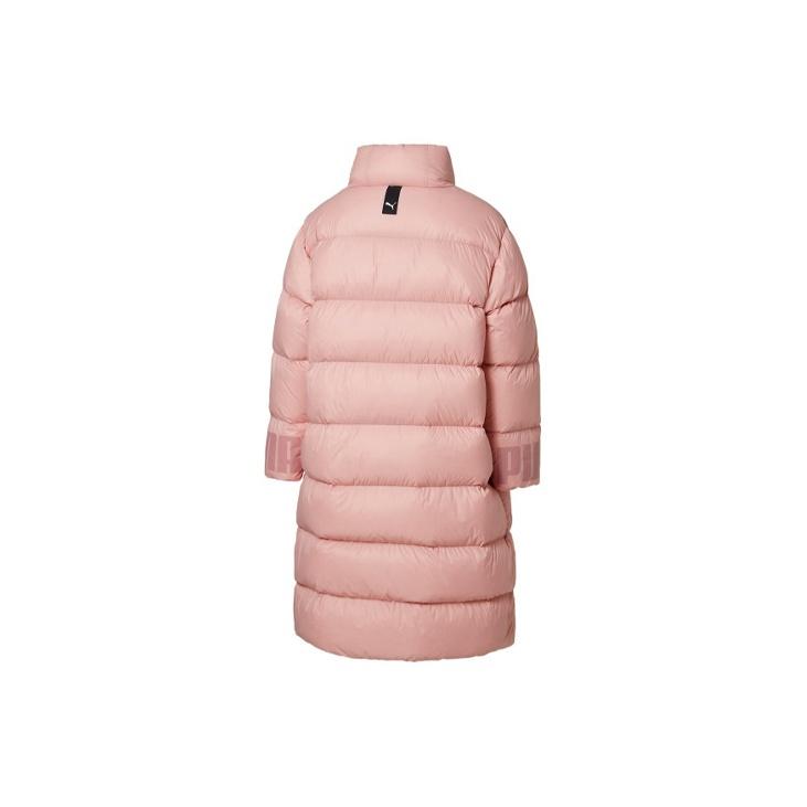Puma Down Warm Logo Mid-Length Down Jacket Women Outerwear Winter-Pink 581615-14