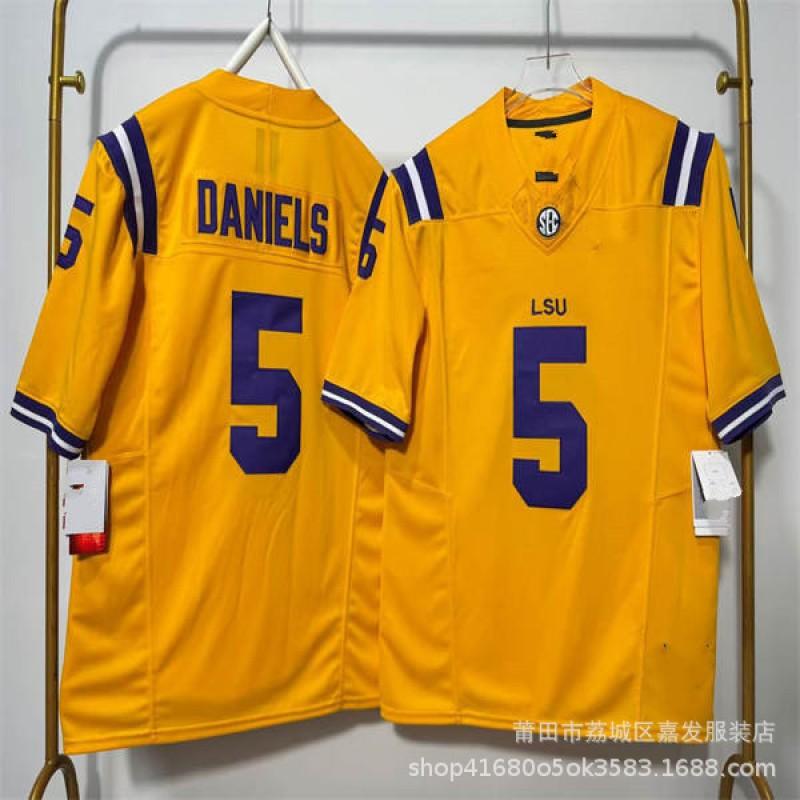 LSU Tigers NCAA College Football Practice Jersey Mens Cotton Sportswear Rugby Fan Wear Fall