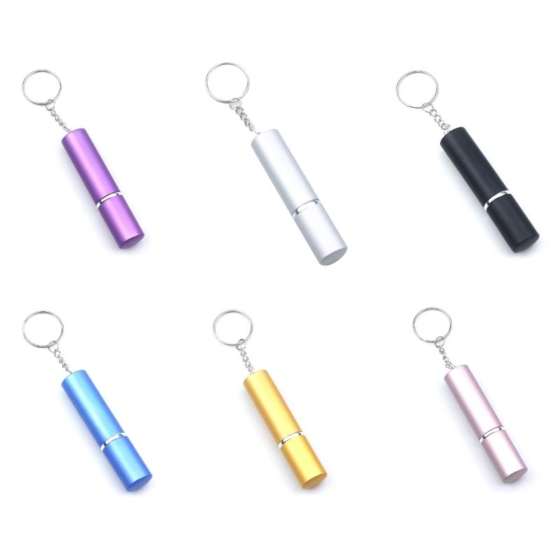 10ml Metall-Sprühparfüm-Probenflasche Schlüsselanhänger Auto-Innenraum Geschenk Mini Tragbarer Sprühparfüm-Spenderflaschen-Schlüsselanhänger