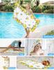 Asciugamani da Bagno ad Asciugatura Rapida, Telo da Spiaggia in Microfibra Anti-Sabbia Estivo Rustico Limone Floreale Foglia Sovradimensionato Assorbente Teli da Piscina per