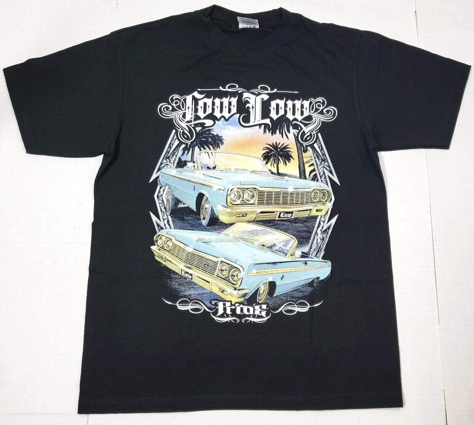 LOWRIDER T-shirt Low Rider Urban Streetwear Men s Tee Black New 4XL