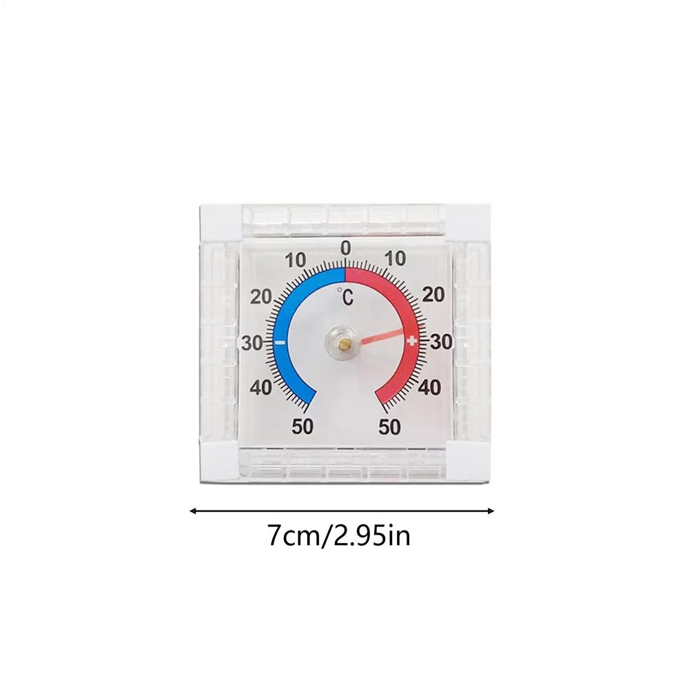 -50C~50C Dial Temperature Thermometer Window Indoor Outdoor Wall Garden Home Graduated Disc Measurement Multimeter