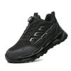 Anti-Puncture Anti-Drop Safety Shoes Slip Resistant Adjustable Work Sneakers Steel Toe Breathable Shoes Men Industrial Shoes