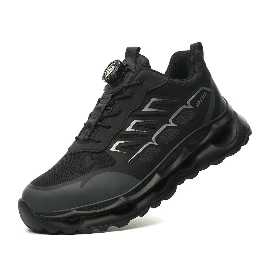 Anti-Puncture Anti-Drop Safety Shoes Slip Resistant Adjustable Work Sneakers Steel Toe Breathable Shoes Men Industrial Shoes