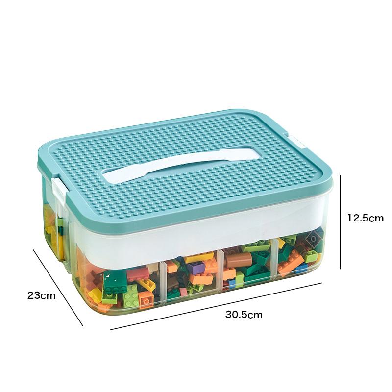 Building Block Storage Box 3Layers Large-Capacity Puzzle Toys Classified Organizer Box Child Toy Parts Blocks Storage Container