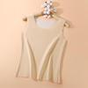 Women's German Velvet Self-Heating Thermal Vest: Double-Sided Brushed, Seamless, Solid Color, Thick, Autumn/Winter