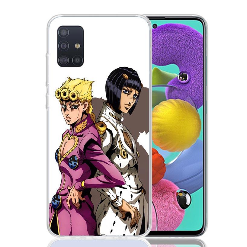 JoJo Adventure Giorno Giovanna Phone Case For Samsung Galaxy A52 A32 A22 A12 A02S A50S A30S A51 A31 AA71 Note 20 Ultra 10 S10 Pl