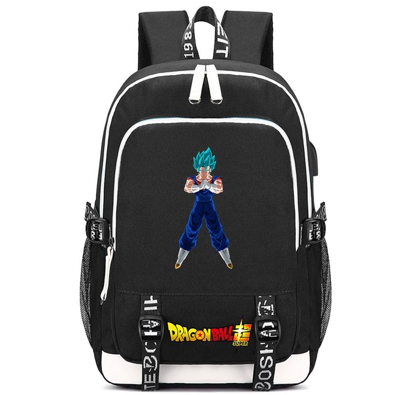 Anime Dragon Ball Canvas Backpack for Boy Girl Back To School Book Bag Anti Theft Travel Bag Student Waterproof Backpack Men Women Travel Leisure Bag