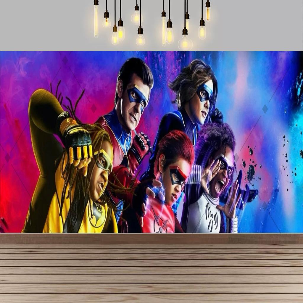 Superhero HenryDangers Birthday Party Background Kids Photography Banner Boys Birthday Party Decoration, Photo Booth Props158