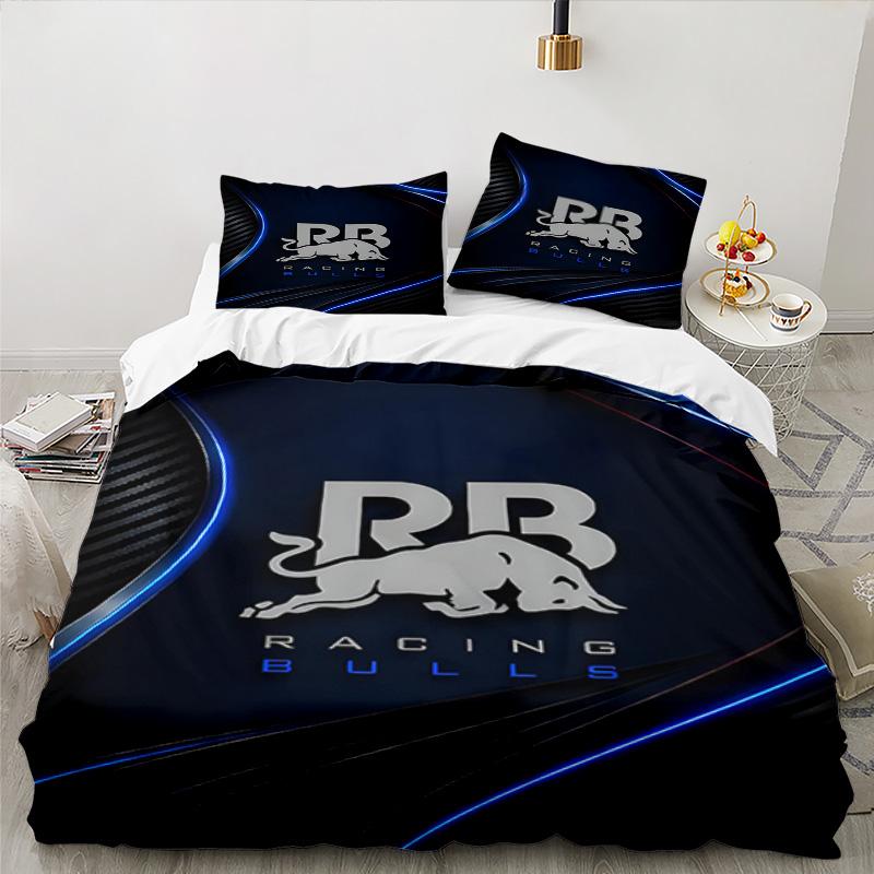 3PCS Bulls Bedding Set Printed Duvet Cover Closure Includes 1 Duvet Cover & 2 Pillowcases for All Seasons Bedroom Decor