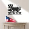 Metal Cow Wall Art US Flag Farmhouse Decor Barn Ranch Gift