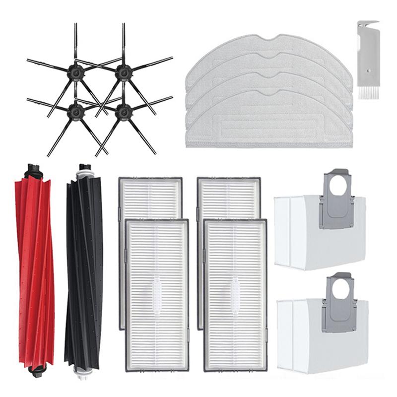 

A65T-For Roborock S8 PLUS S8+ S8 Pro Ultra Robot Vacuum Cleaner Accessories Main Side Brush Mop Hepa Filter Dust Bag