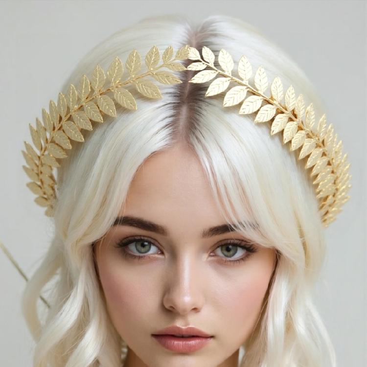 Halloween Kopfschmuck Blatt-Haarbänder Braut Griechisches Blumiges Haaraccessoire für Kostümpartys Modischer Look